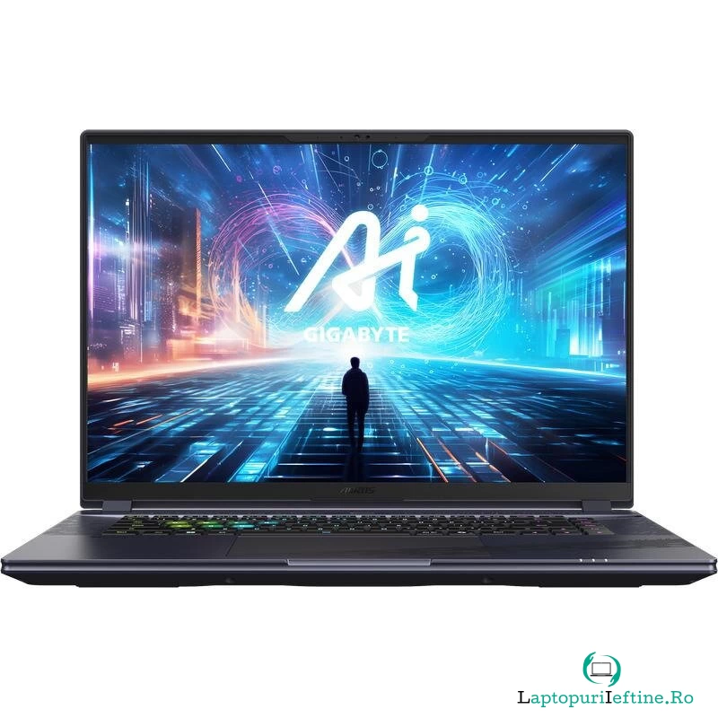 Gigabyte Laptop Gaming Gigabyte Aorus 16X 9KG, Intel Core i7-13650HX, 16 inch WQXGA, 16GB RAM, 1TB SSD, nVidia RTX 4060 8GB, Windows 11 Home, Negru