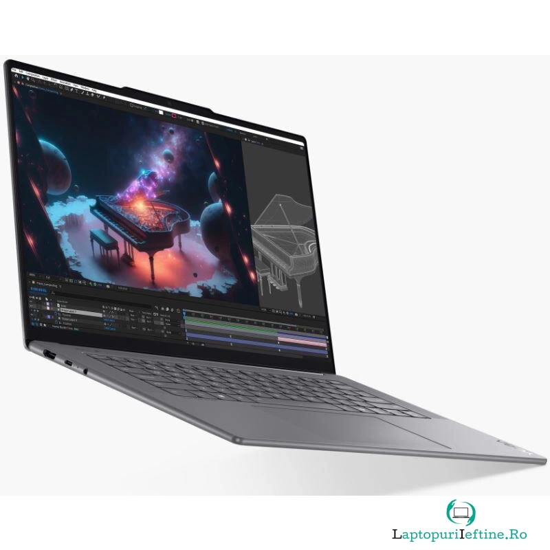 Lenovo Laptop Lenovo Yoga Slim 7, Intel Core Ultra 7 258V, 15.3 Inch 2.8K, 32GB RAM, 1TB SSD, Intel Arc Graphics, Windows 11 Pro, gri