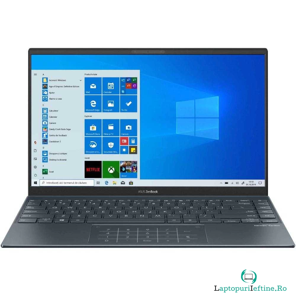UltraBook ASUS ZenBook 14 UM425IA-AM035T, AMD Ryzen&trade; 7 4700U, 8GB LPDDR4X. SSD 512GB, AMD Radeon&trade; Graphics, Windows 10 Home la 5,639.99 lei ron