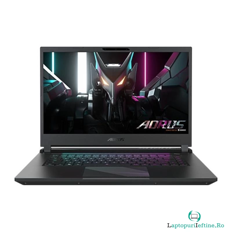 Laptop GIGABYTE Gaming 15.6'' AORUS 15 9KF, FHD 144Hz, Intel Core i5-12500H, 16GB DDR5, 512GB SSD, GeForce RTX 4060 8GB, Free DOS, Black