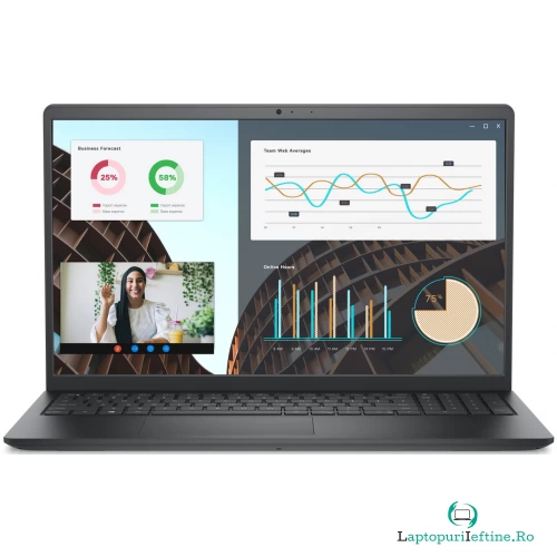 Dell Laptop Dell Vostro 3530, Intel Core i7-1355U, 15.6 inch FHD, 8GB RAM, 512GB SSD, nVidia MX550 2GB, NoFGP, NoBackLit, Windows 11 Pro, Negru