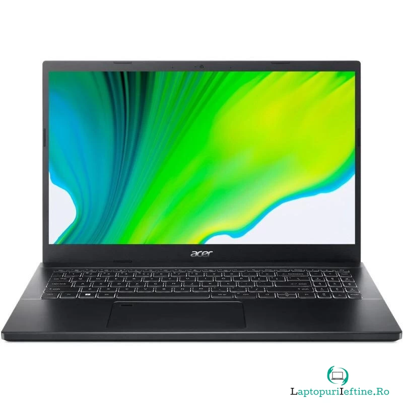 Acer Laptop Gaming Acer Aspire 7 A715-76G, Intel Core i5-12450H, 15.6 inch FHD, 16GB RAM, 512GB SSD, nVidia RTX 3050 4GB, Free DOS, Negru