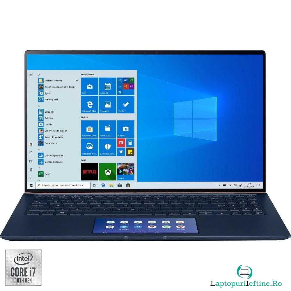 UltraBook ASUS ZenBook 15 UX534FTC-AA305R, Intel&#174; Core&trade; i7-10510U, 16GB LPDDR3L, SSD 1TB, NVIDIA GeForce GTX 1650 4GB, Windows 10 Pro la 9,679.99 lei ron
