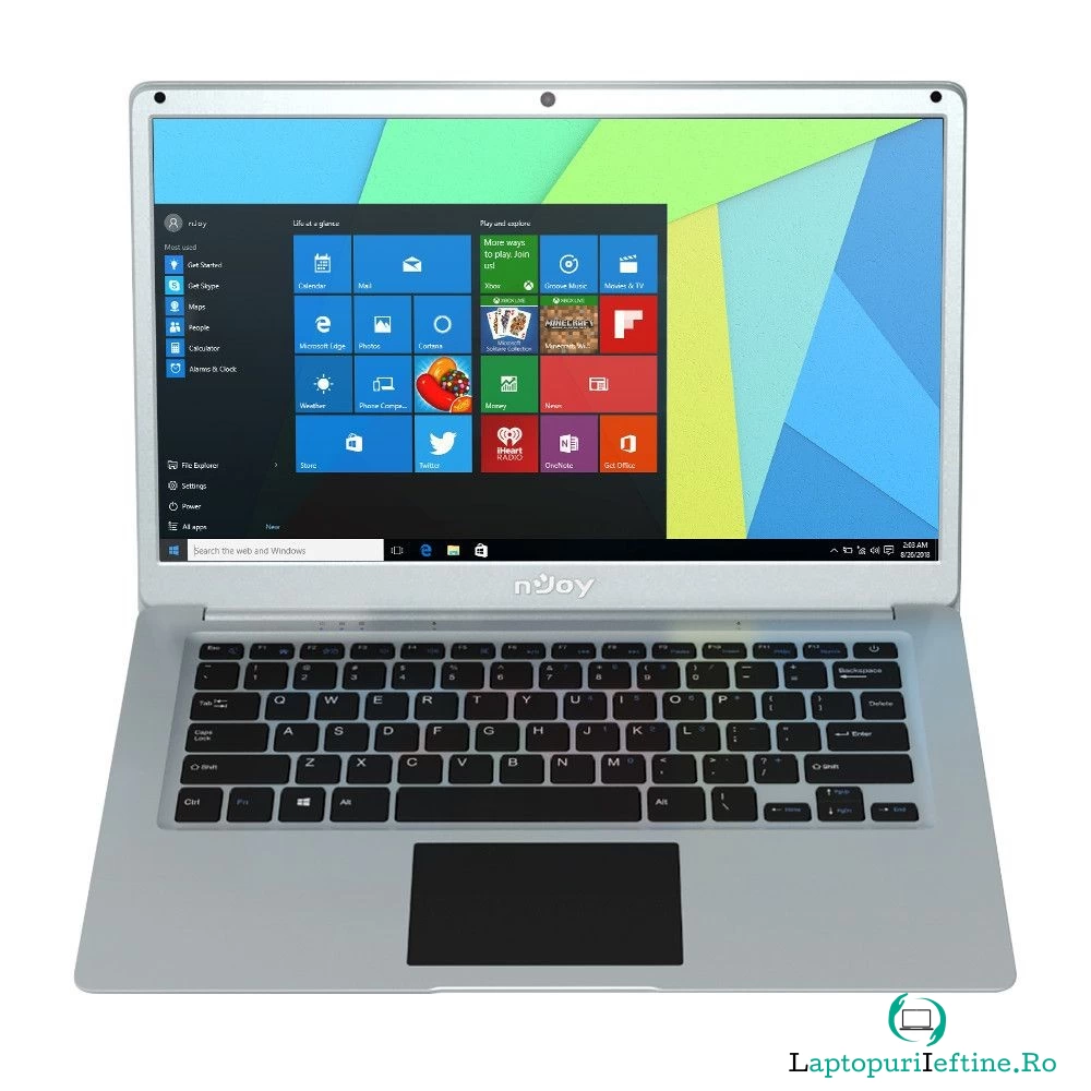 Laptop nJoy Ediam, Intel® Celeron® N4000, 4GB DDR3, eMMC 32GB, Intel® HD Graphics, Windows 10 Home