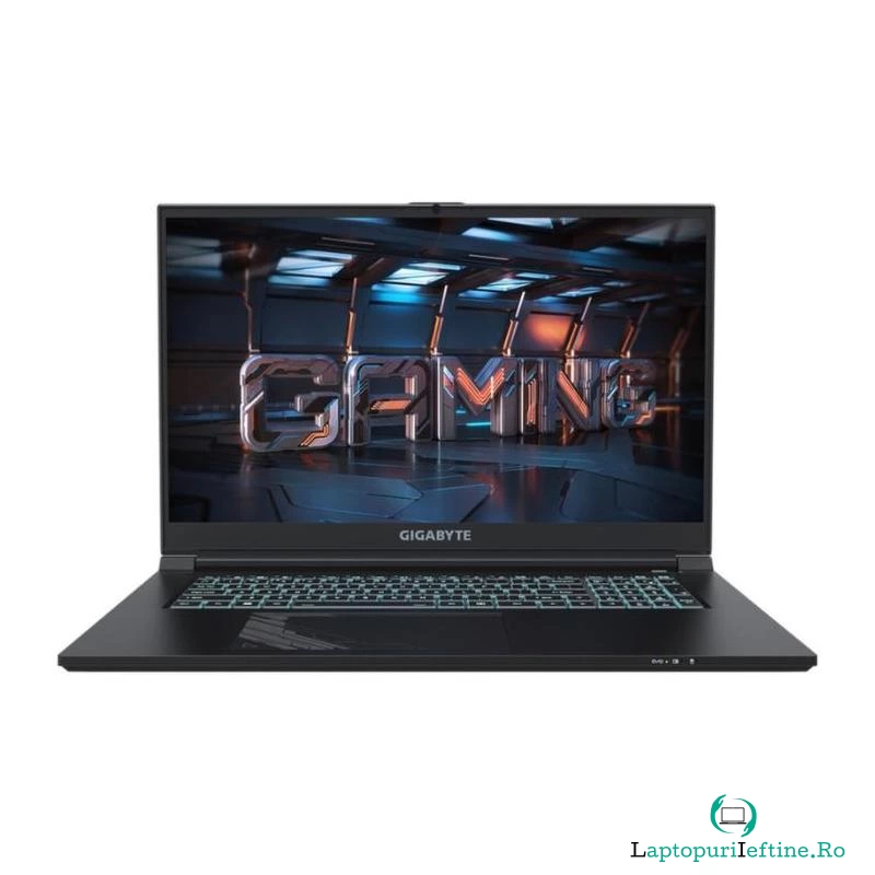 Laptop gaming Gigabyte G7 MF, 17.3", Full HD, 144 Hz, Intel Core i5-12500H, 16GB DDR4, 512GB SSD, GeForce RTX 4050, Free DOS, Black
