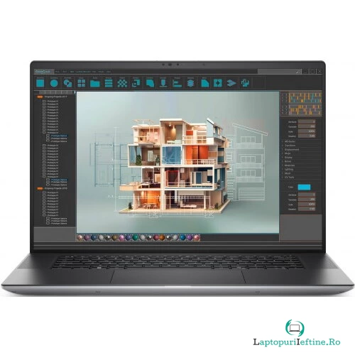 Dell Laptop Dell Precision 5690, Intel Core Ultra 7 165H, 16 inch FHD+, 32GB RAM, 1TB SSD, nVidia RTX 2000 8GB, Windows 11 Pro, Gri